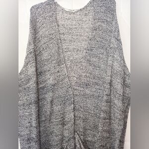 Terra & Sky Waffle Stitch Open Cardigan( one gray and one tan color)